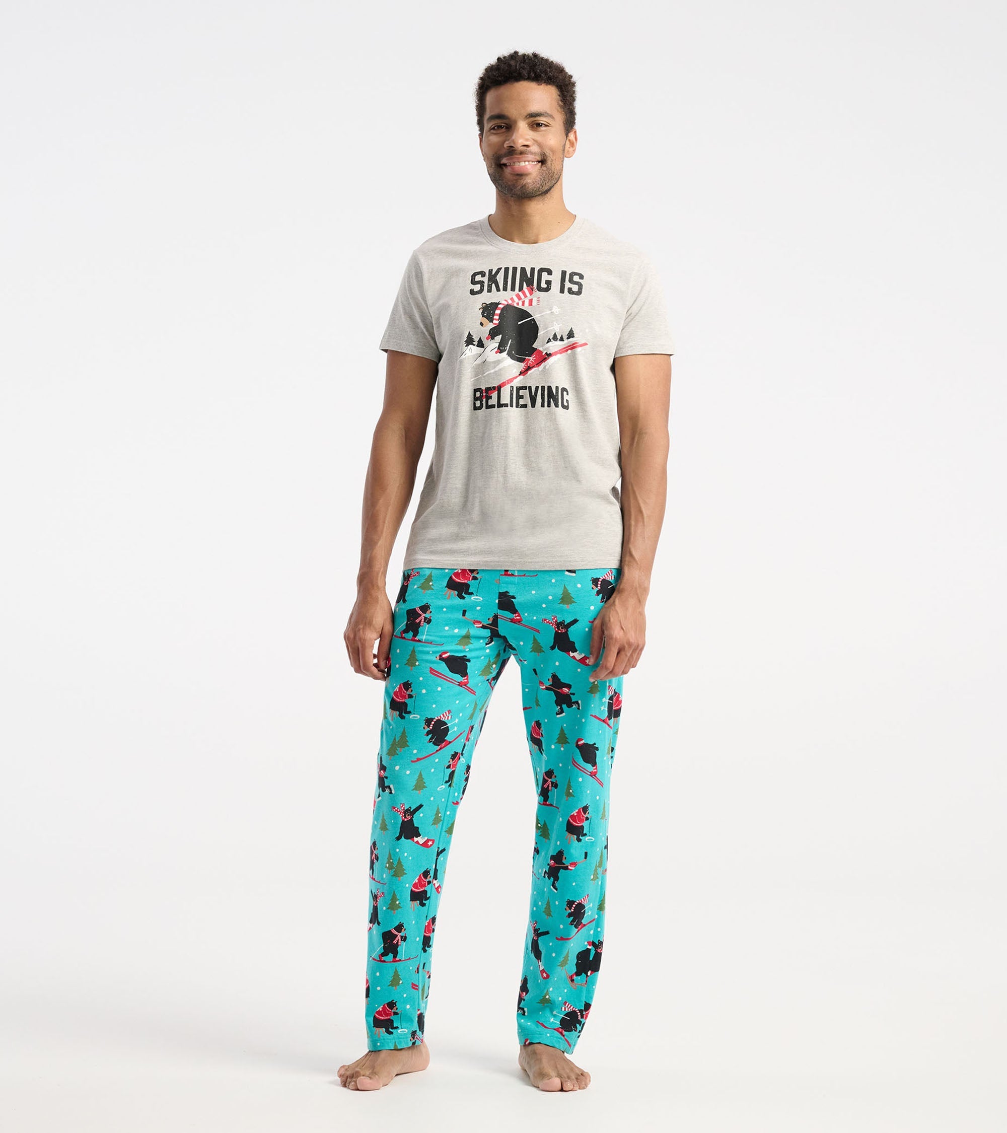 Sports christmas pajamas sale