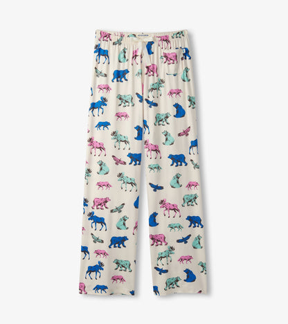 Women's Woodland Animals Jersey Pajama Pants