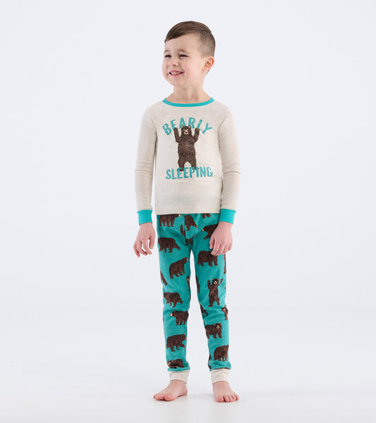 Kids Brown Bears Pajama Set
