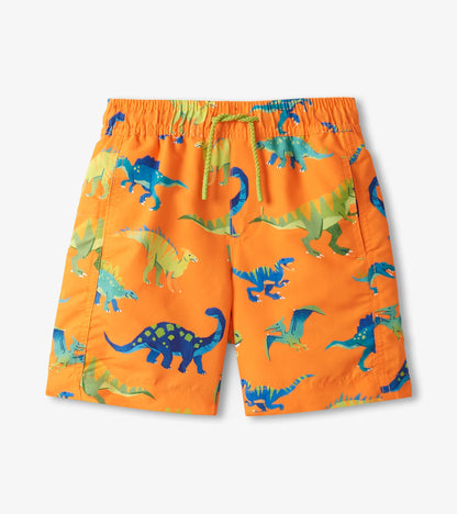 Boys Colourblock Dino Swim Shorts