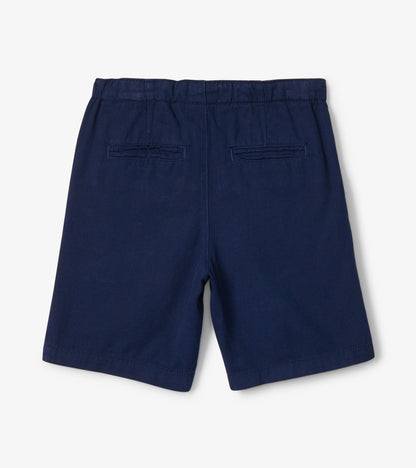 Boys Navy Twill Shorts