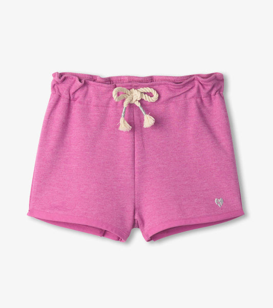 Girls Purple Paper Bag Shorts Hatley