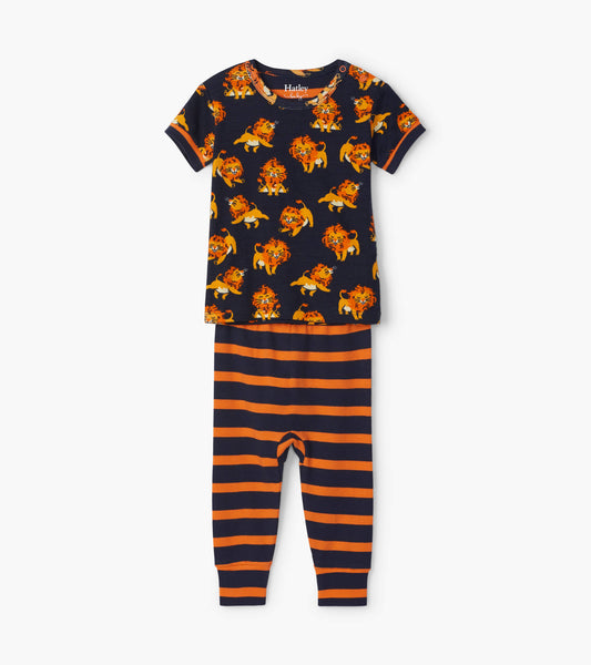 Little Cubs Organic Cotton Baby Short Sleeve Pyjama Set
