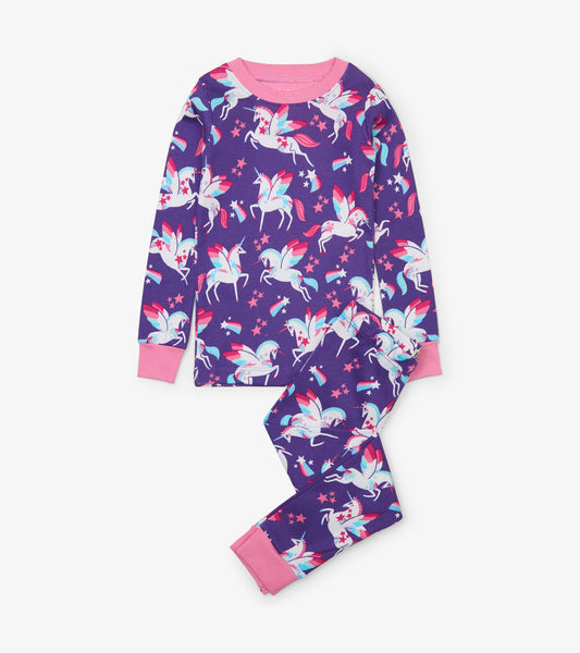 Rainbow Winged Unicorns Pyjama Set