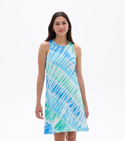 Bella Dress - Blue Wave Tie Dye