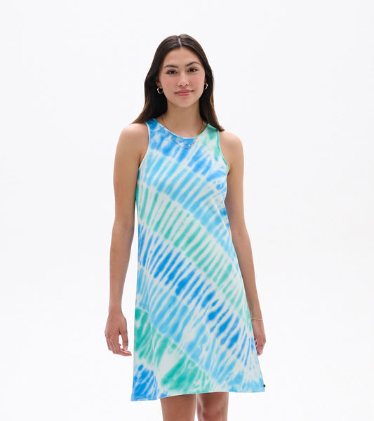 Bella Dress - Blue Wave Tie Dye Hatley