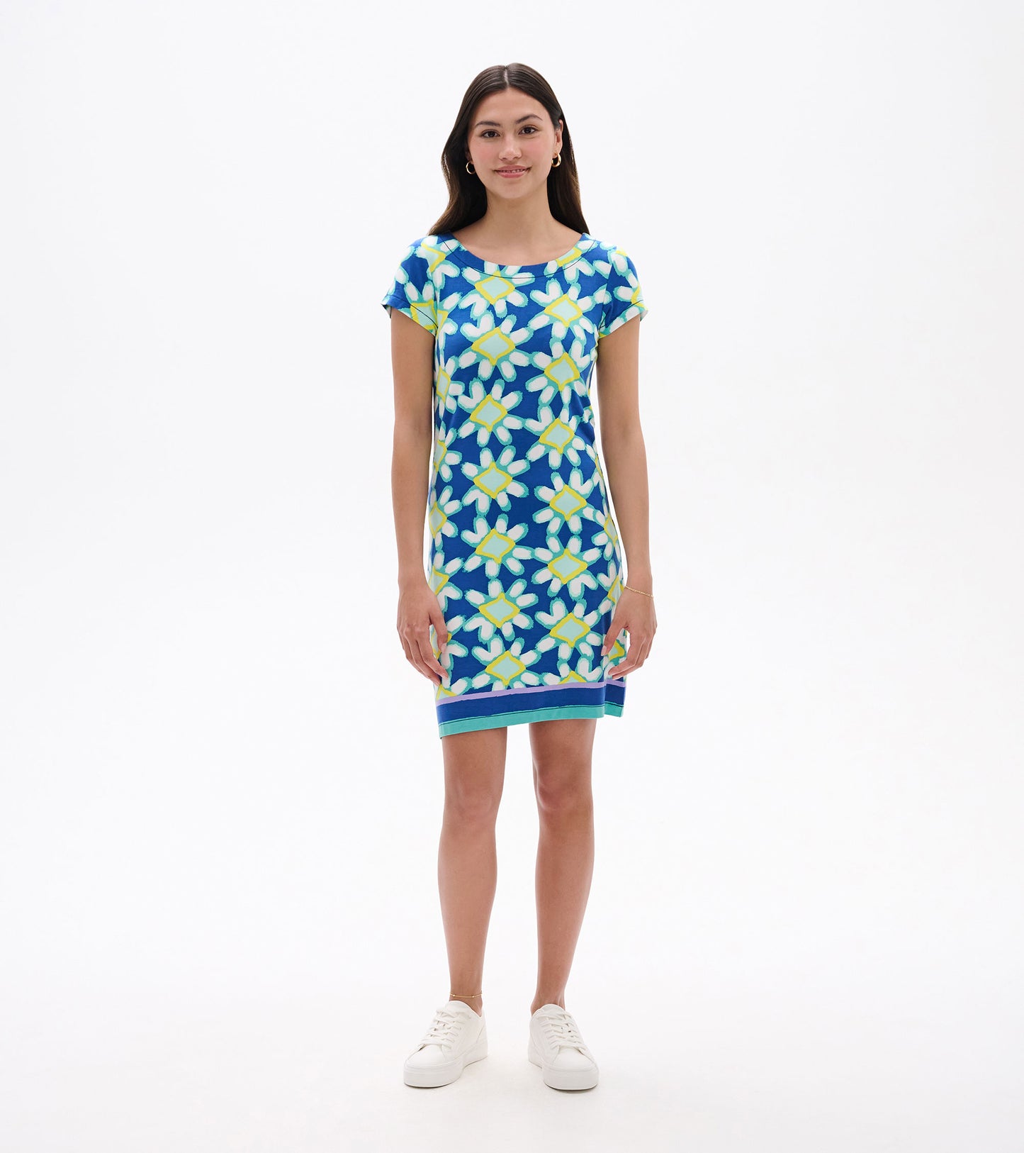 Nellie Dress - Shibori Flowers