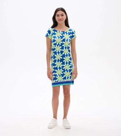 Nellie Dress - Shibori Flowers