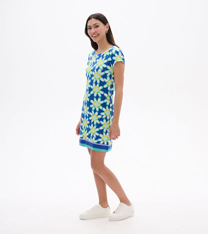 Nellie Dress - Shibori Flowers