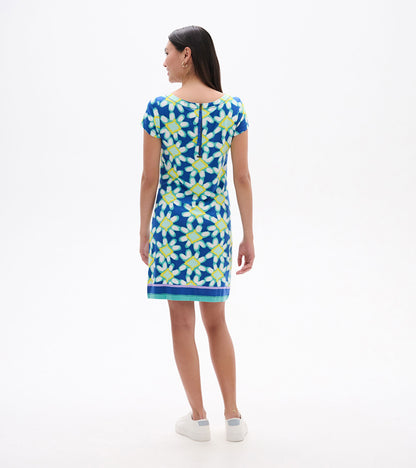 Nellie Dress - Shibori Flowers