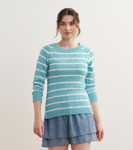 Mariner Sweater - Aruba Blue Stripes