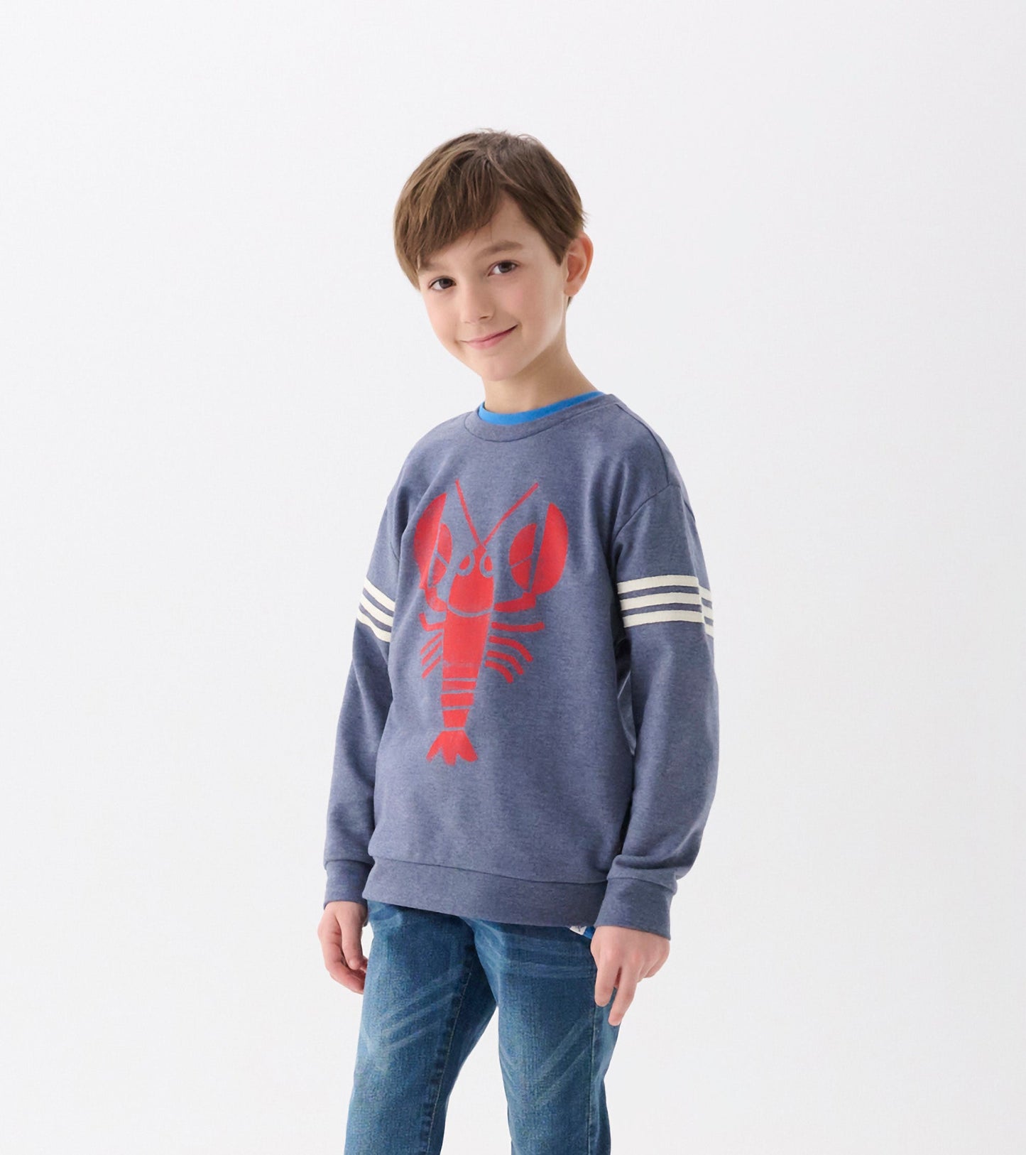 Boys Lobster Pullover Sweatshirt