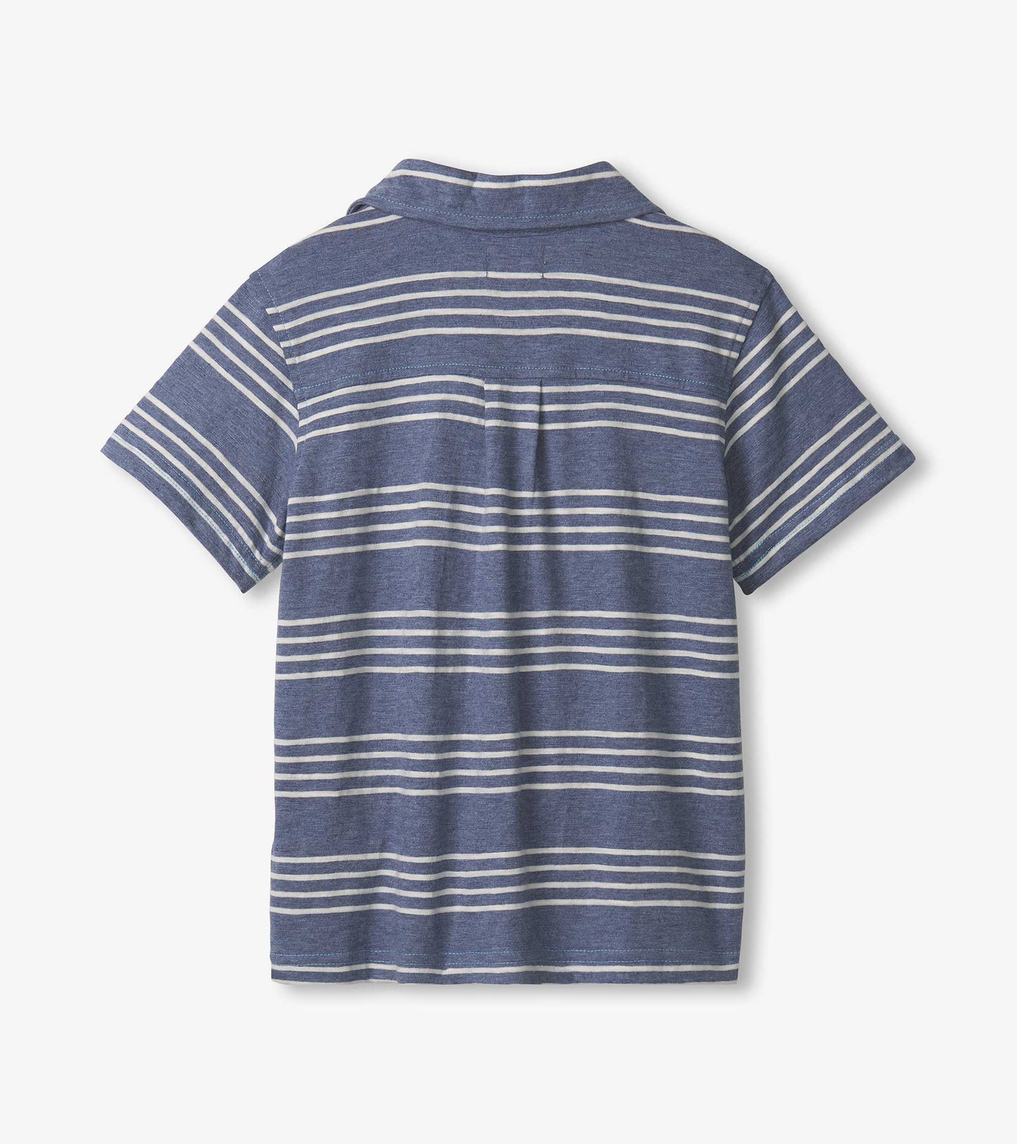 Boys Striped Nautical Jersey Button Down