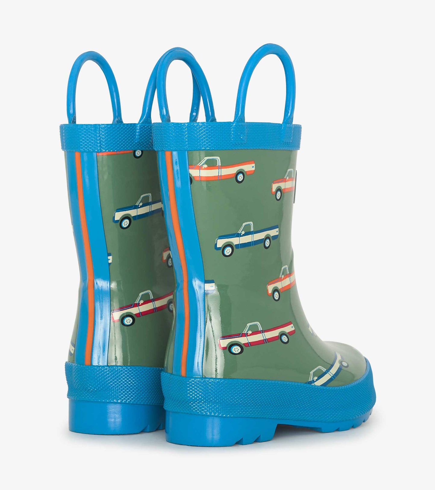 Boys Big Trucks Wellies with Handles