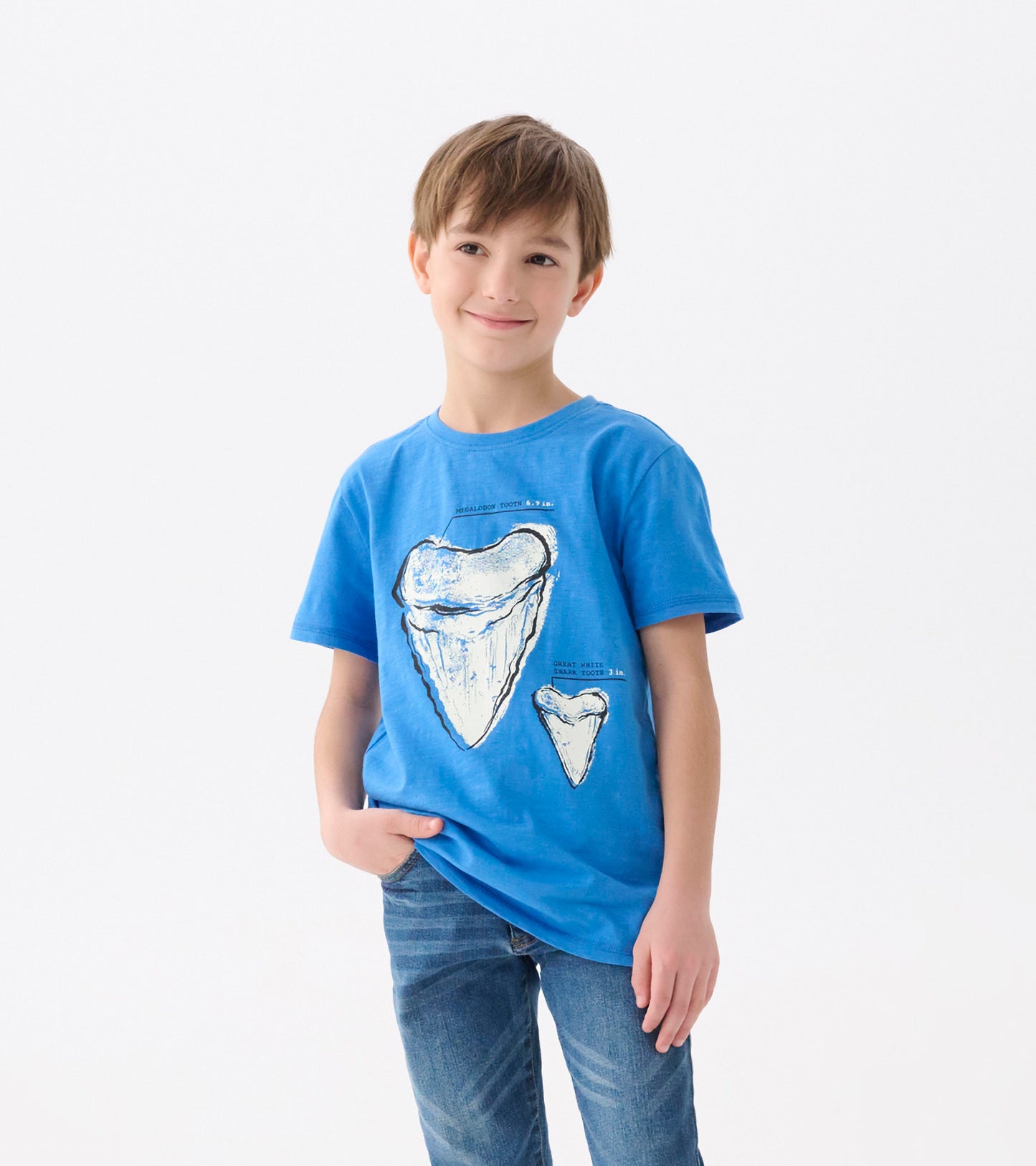 Boys Shark Tooth Graphic Tee