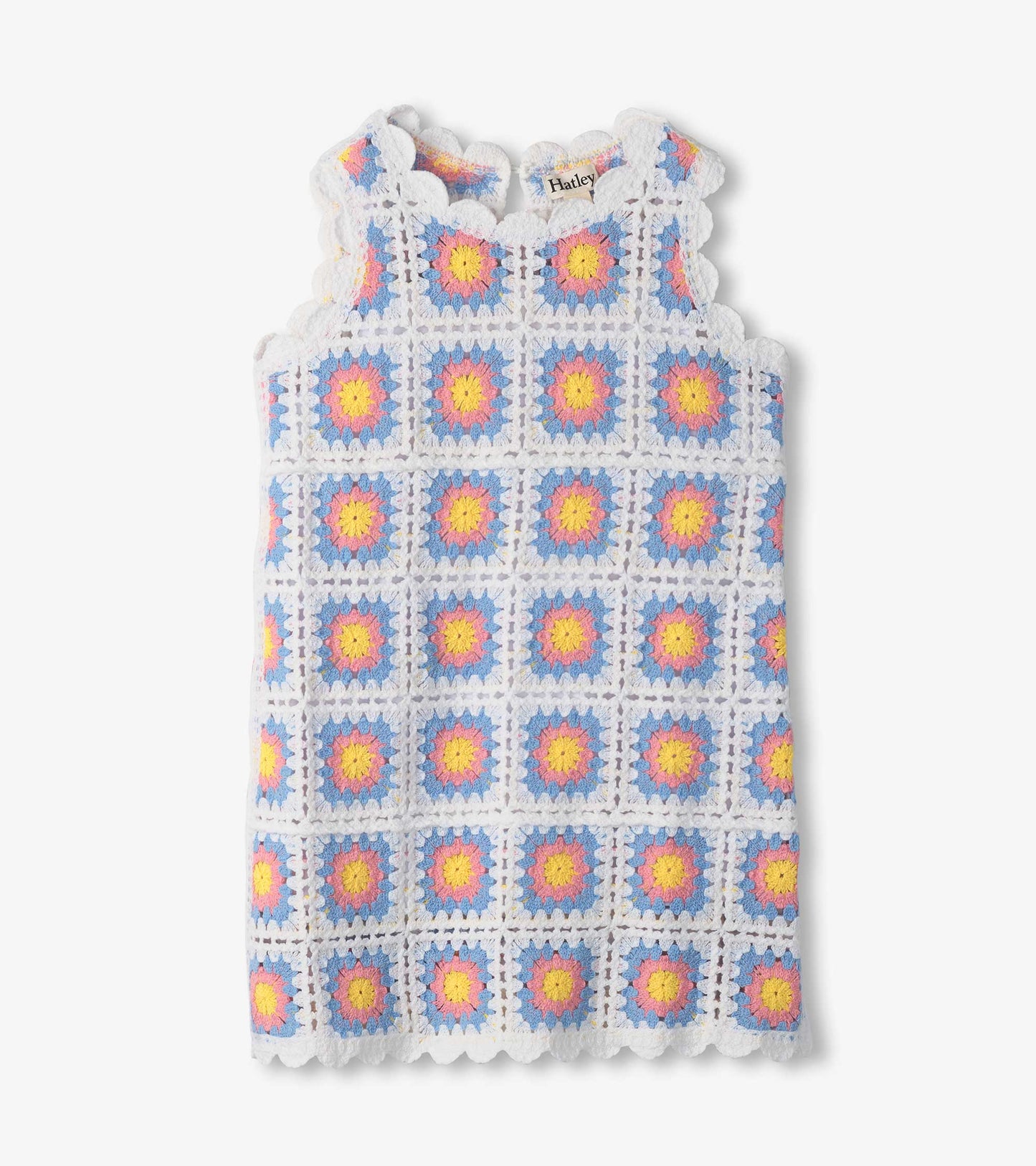 Girls Buttercup Sleeveless Crochet Dress
