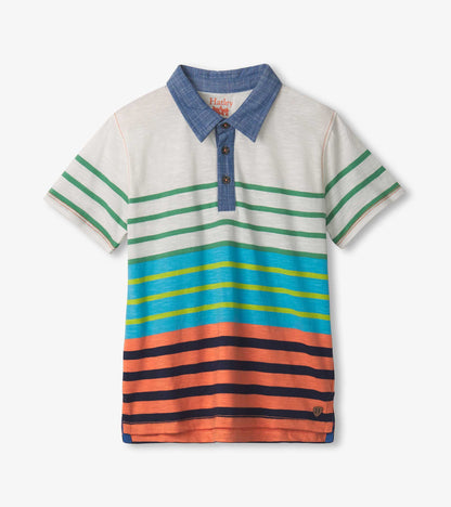Boys Spring Stripes Polo Tee