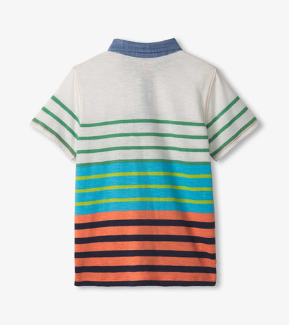 Boys Spring Stripes Polo Tee