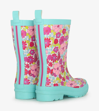 Girls Groovy Flowers Matte Wellies