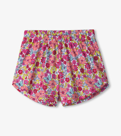 Girls Groovy Flowers Tee and Shorts Pyjama Set
