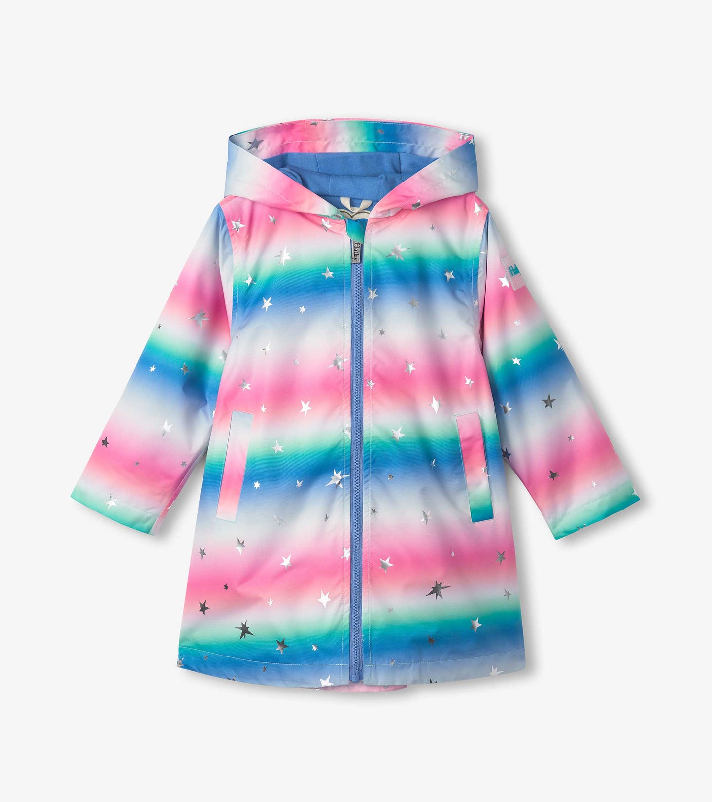 Girls Glitter Star A-Line Swing Jacket