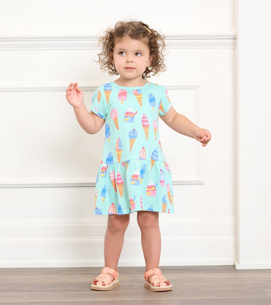 Baby & Toddler Girls Ice Cream Treats Gathered Dress