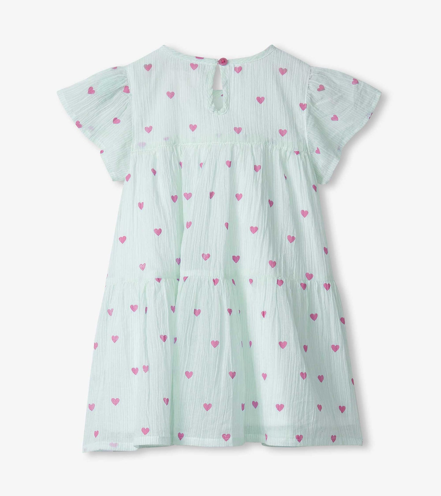 Baby & Toddler Girls Little Hearts Woven Puff Dress