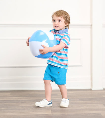 Baby & Toddler Boys Mediterranean Blue Kangaroo Shorts