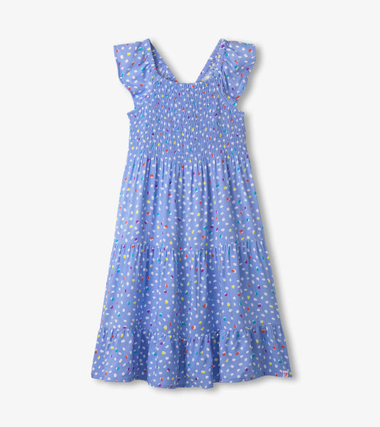 Girls Lots of Dots Smocked Dress