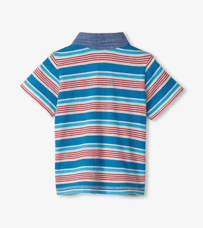 Baby & Toddler Boys Mediterranean Stripes Polo Tee