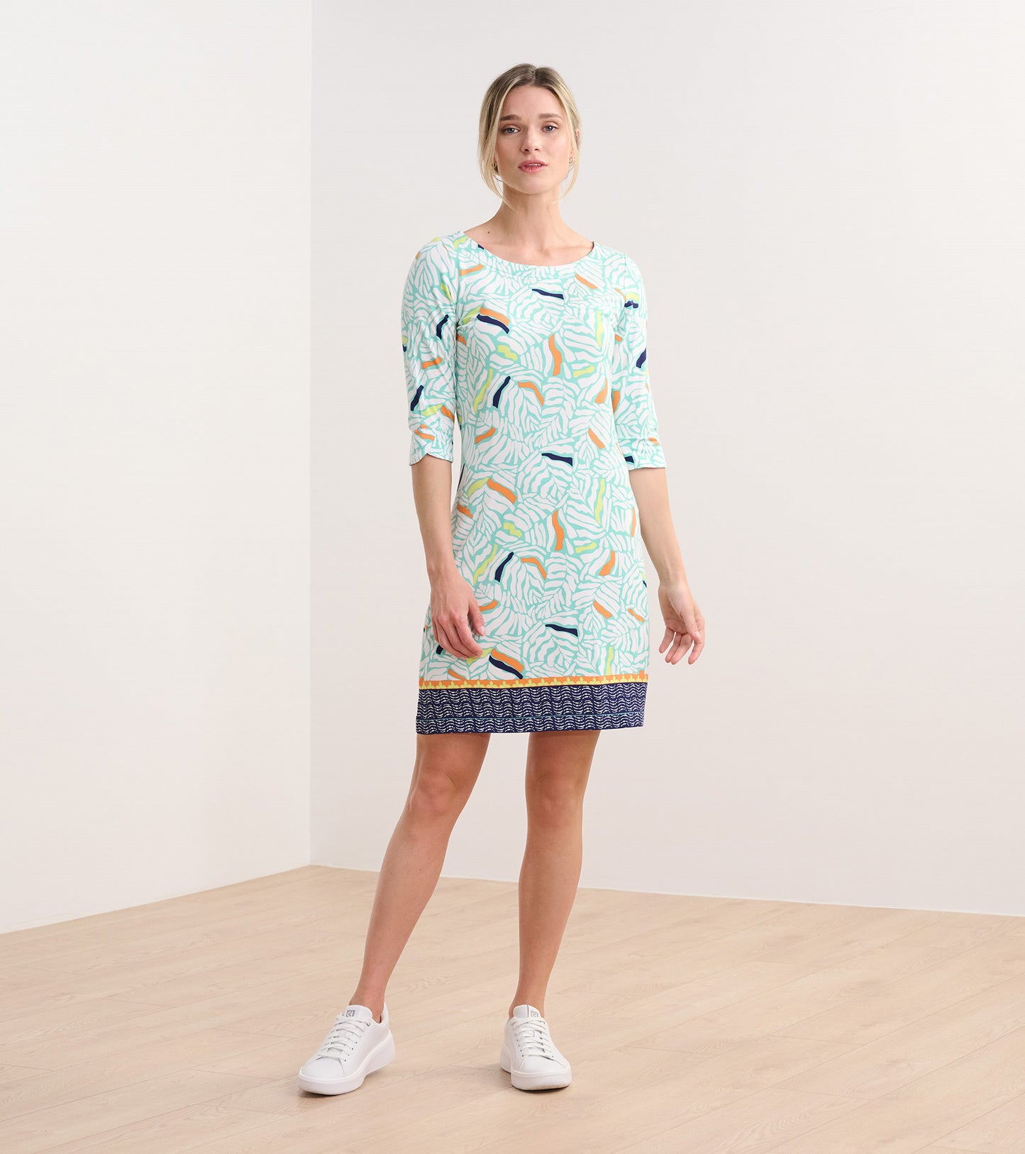 Lucy Dress - Organic Leaves