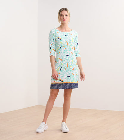 Lucy Dress - Organic Leaves