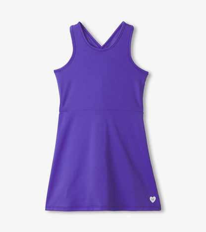 Girls Purple Active A-Line Dress