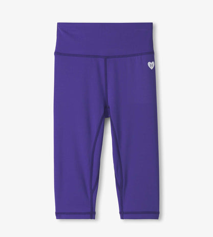 Girls Purple Active Capris