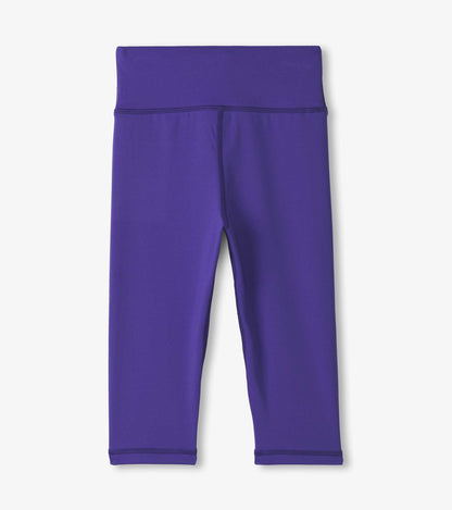 Girls Purple Active Capris