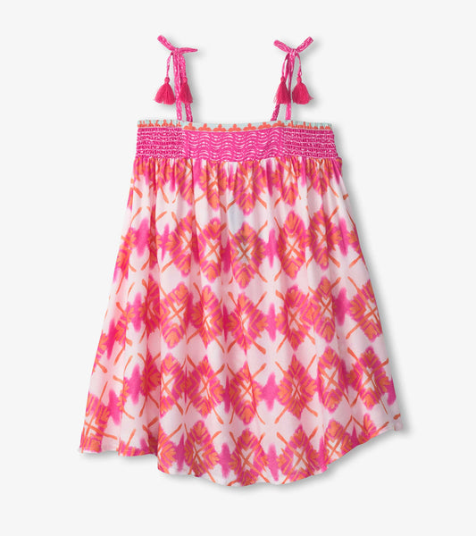 Girls Painted Sunburst Girls Floral Dress