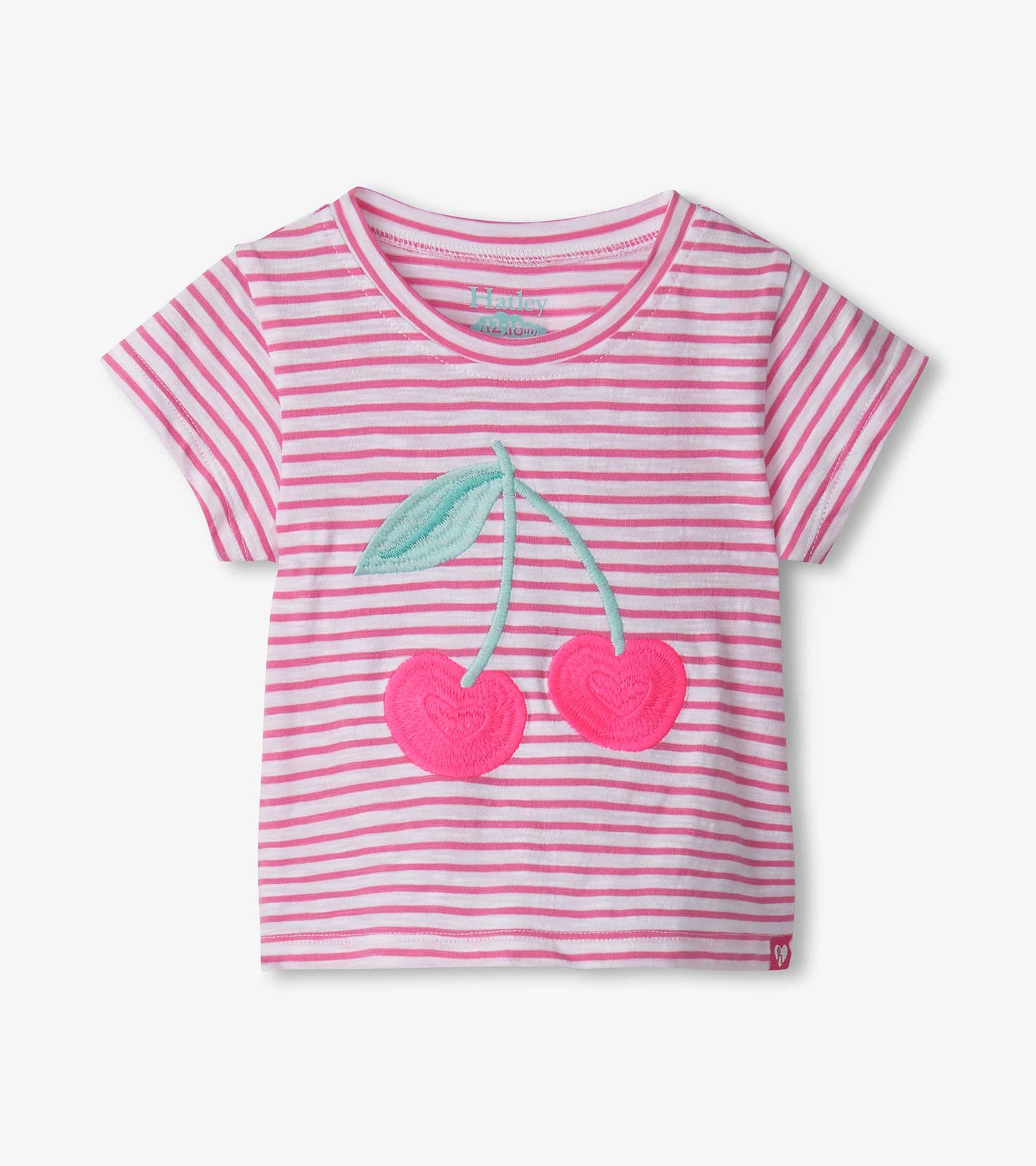 Baby & Toddler Girls Cherry Stripes Graphic Tee