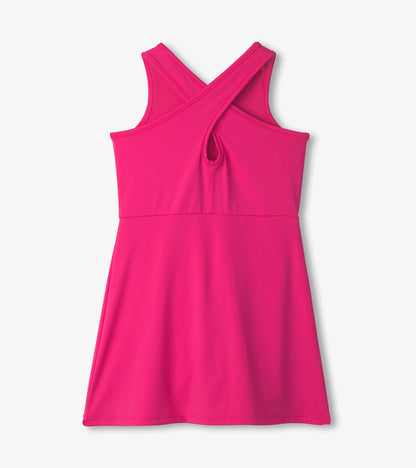 Girls Pink Active A-Line Dress