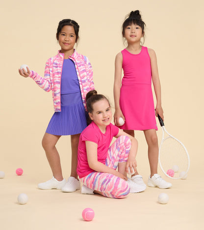 Girls Pink Active A-Line Dress