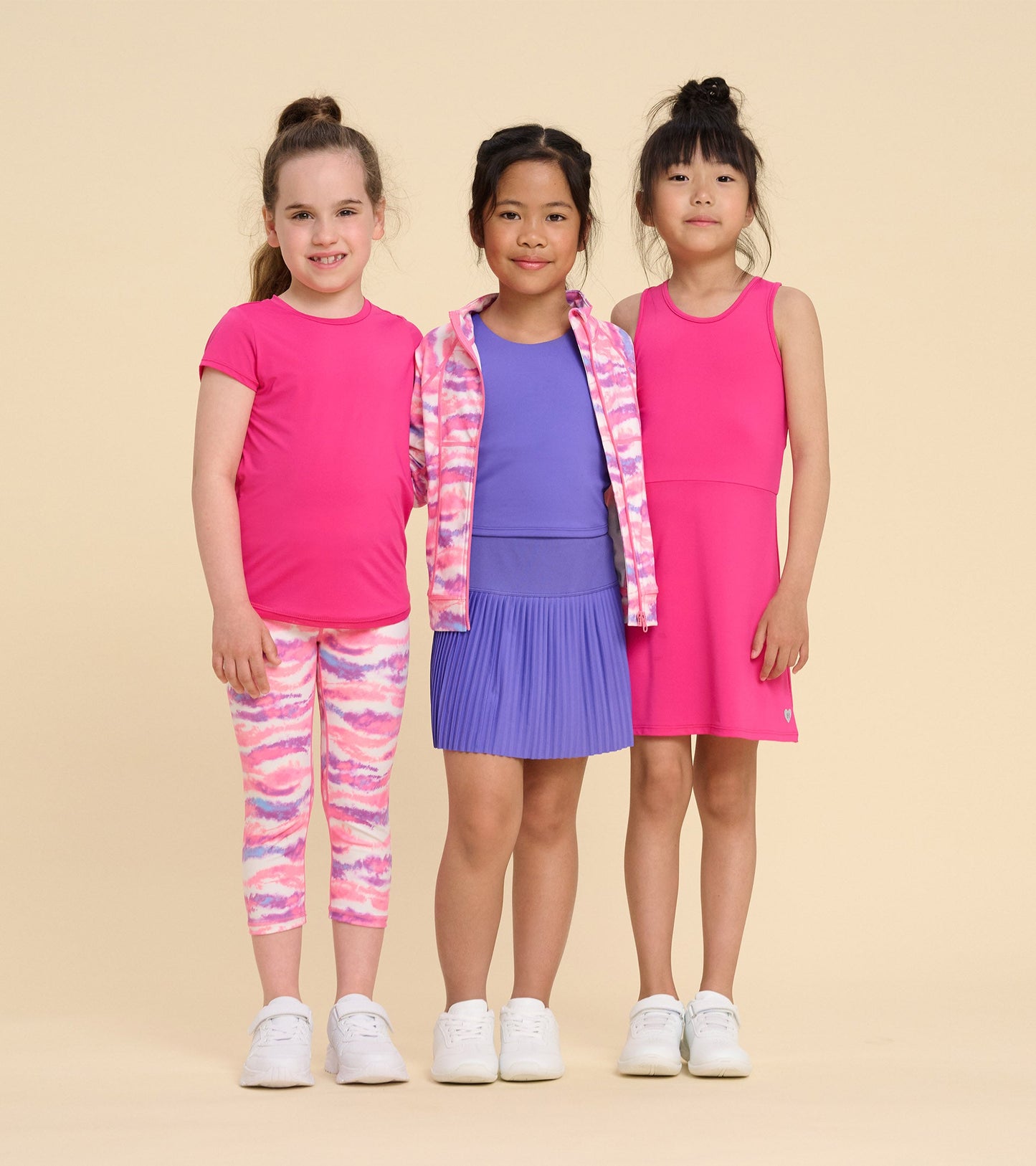 Girls Pink Active A-Line Dress