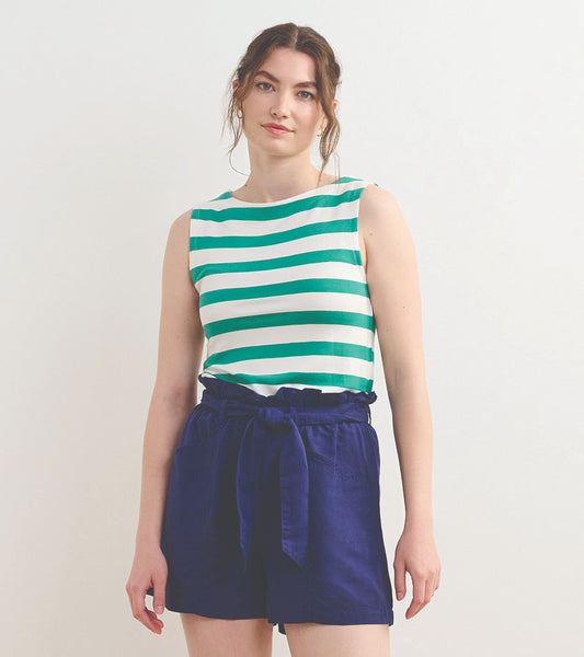 Everyday Tank - Sea Green Stripes