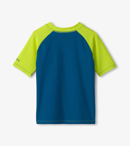 Boys Star Sapphire Short Sleeve Rashguard