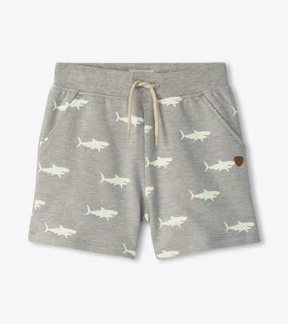 Boys Glow in the Dark Sharks Pull On Shorts