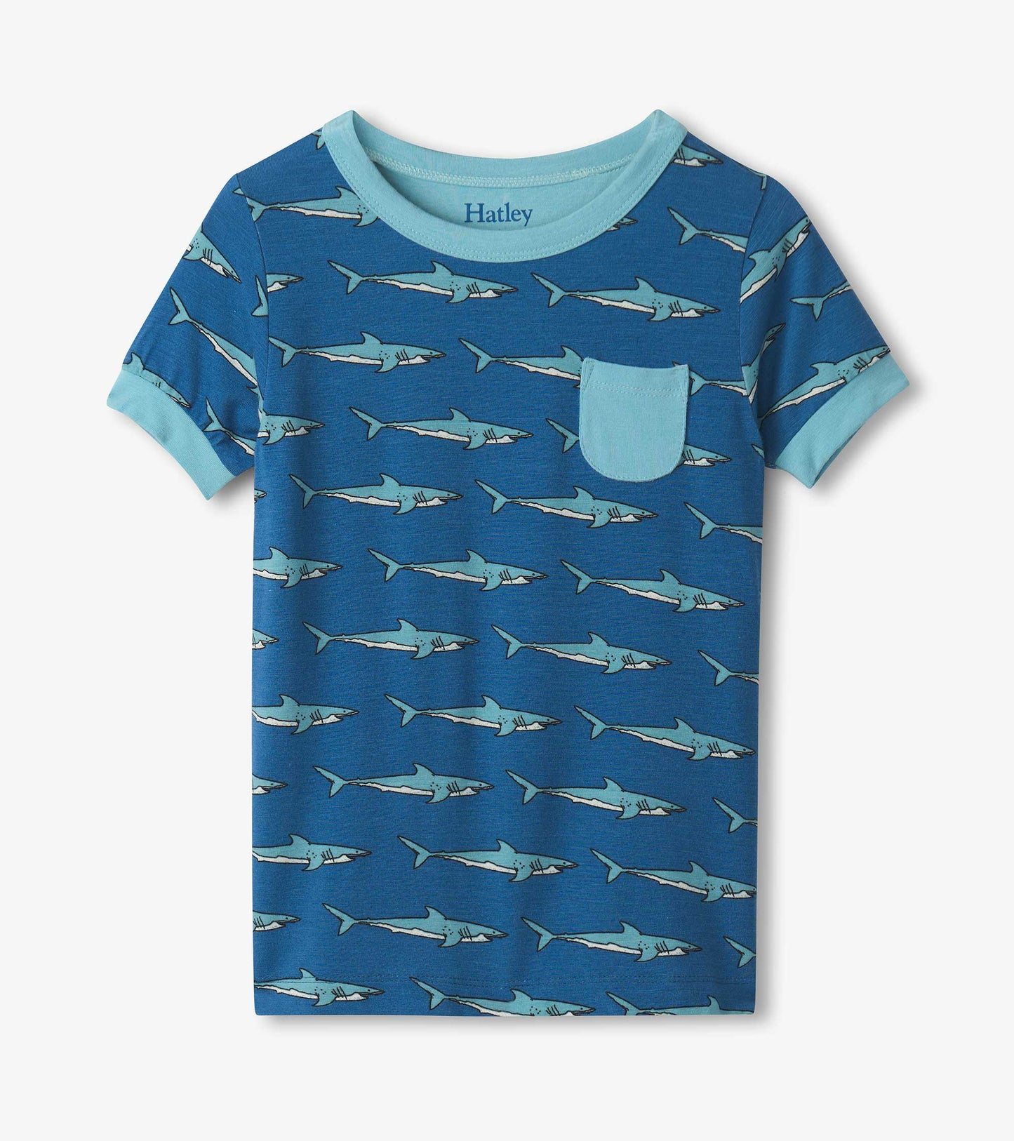 Boys Shark Tank Bamboo Short Pajama Set