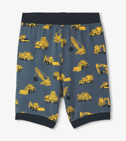 Boys Under Construction Bamboo Short Pyjama Set