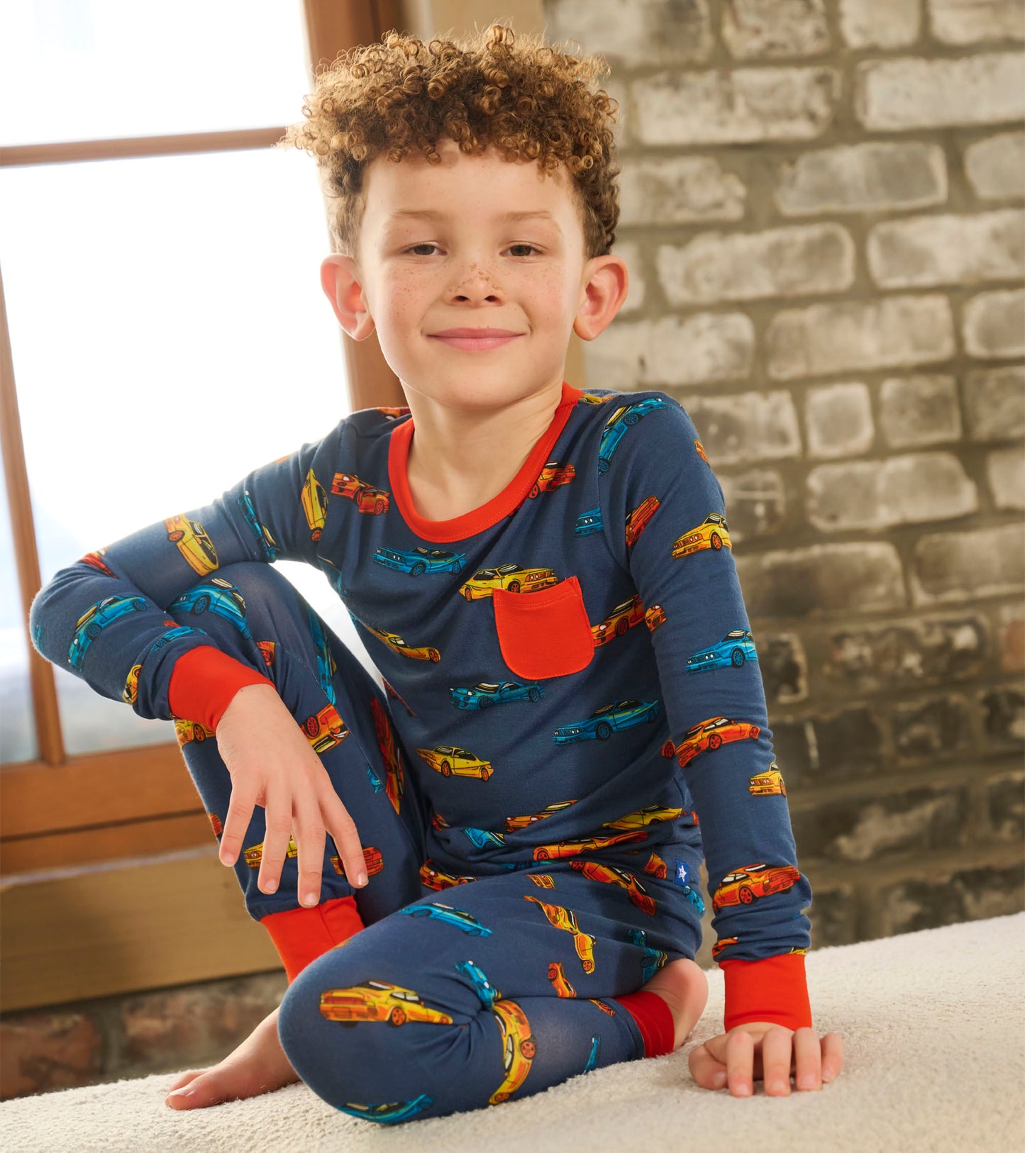 Boys Sport Cars Bamboo Pyjama Set
