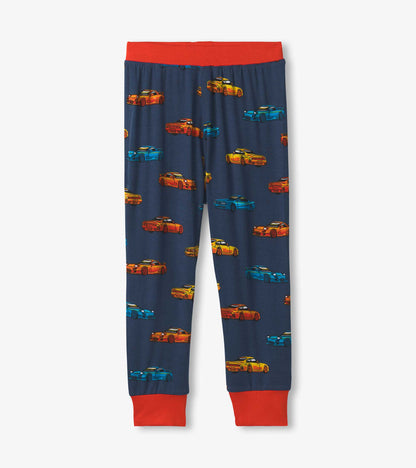 Boys Sport Cars Bamboo Pajama Set