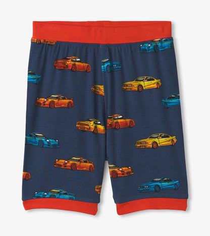 Boys Sport Cars Bamboo Short Pajama Set