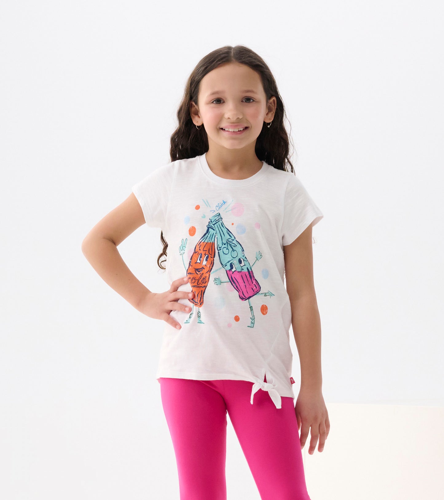 Girls Soda Pop Tie Front T-Shirt