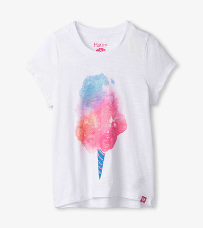 Girls Cotton Candy Graphic Tee